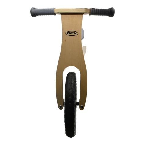 Bicicleta Madera Equilibrio Aprendizaje Sin Pedal Gris Bex-2