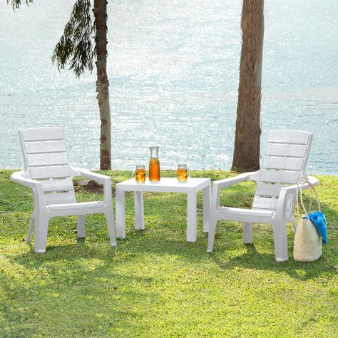 Sillon de Terraza plastico Gris Baru Rimax-3