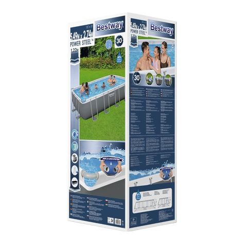 Piscina Bestway Rectangular Filtro+Accesorio 5.49X2.74X1.22M-3