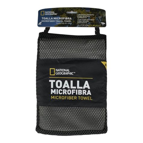 Toalla Microfibra Secado Facíl Gris M National Geographic-0