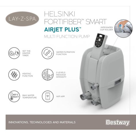Hot Tub Spa Jacuzzi Inflable Helsinki 7 Personas Bestway-3