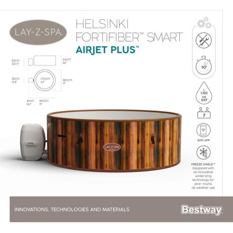 Hot Tub Spa Jacuzzi Inflable Helsinki 7 Personas Bestway-4