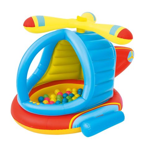 Piscina Helicoptero Inflable Con Pelotas Bestway-0