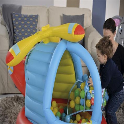 Piscina Helicoptero Inflable Con Pelotas Bestway-2