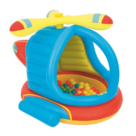 Piscina Helicoptero Inflable Con Pelotas Bestway-3