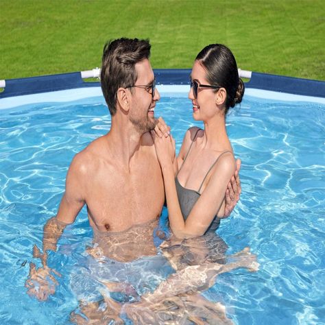 Piscina Bestway Redonda Steel Pro con filtro 3.96MX84Cm Azul-3