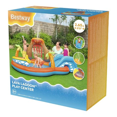 Piscina Y Juegos Inflable Lava 2.65Mx2.65Mx1.04M Bestway-2