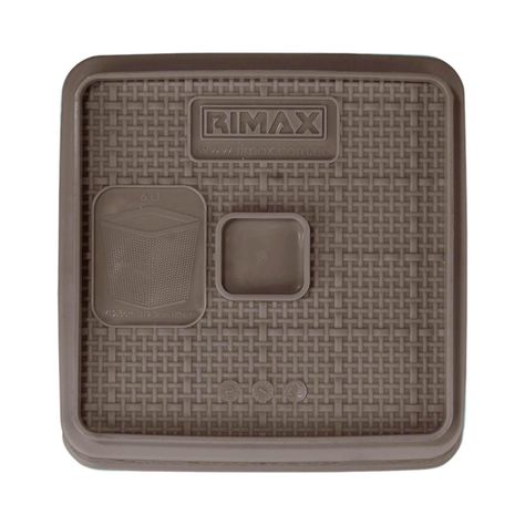 Papelero textura Gris 6 Lts Cafe Rimax-2