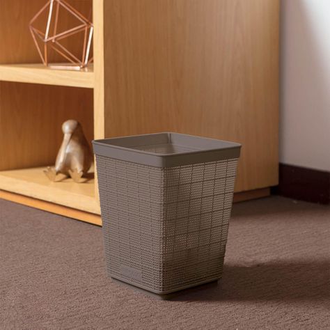 Papelero textura Gris 6 Lts Cafe Rimax-4
