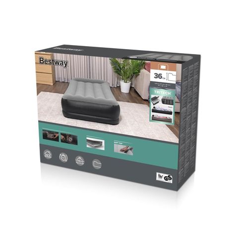 Colchón Inflable Eléctrico 1,5 Plaza 191X97X36Cm Bestway-9