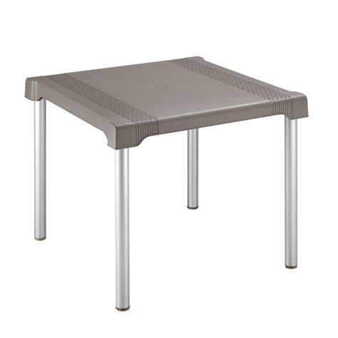 Mesa de terraza patas aluminio 85X85 cm Shia Rimax-0