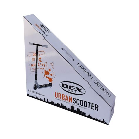 Scooter Freestyle Acrobacia De Salto Blanco Barra 82Cm Bex-1