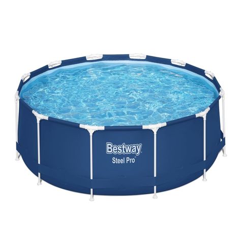 Piscina Bestway Redonda Steel Pro con filtro 3.66MX76Cm Azul-0
