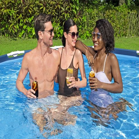 Piscina Bestway Redonda Steel Pro con filtro 3.66MX76Cm Azul-4