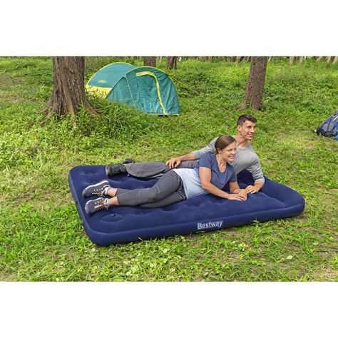 Colchón Inflable Doble Inflador de Pie 191X137X25CM Bestway-1