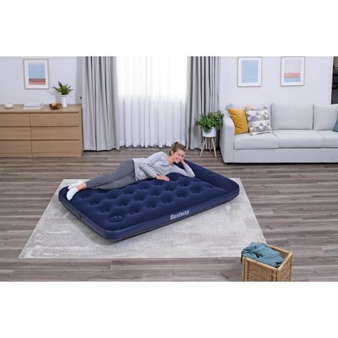 Colchón Inflable Doble Inflador de Pie 191X137X25CM Bestway-6