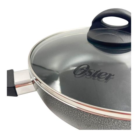 Sartén Wok con tapa antiadherente 24 cm Clairborne Oster-3