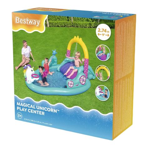 Piscinas y juegos inflable Unicornio 2.74X1.98X1.37M Bestway-2
