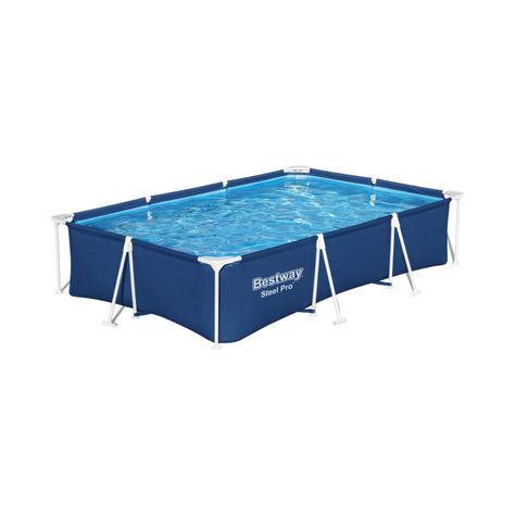 Piscina Bestway Rectangular Steel Pro 3.00MX2.01MX66Cm Azul-0