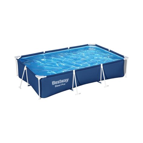 Piscina Bestway Rectangular Steel Pro 3.00MX2.01MX66Cm Azul-1