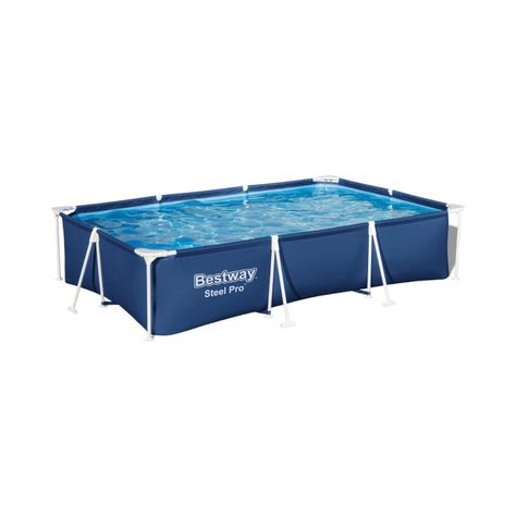 Piscina Bestway Rectangular Steel Pro 3.00MX2.01MX66Cm Azul-2