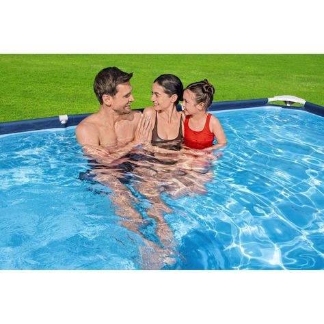 Piscina Bestway Rectangular Steel Pro 3.00MX2.01MX66Cm Azul-5
