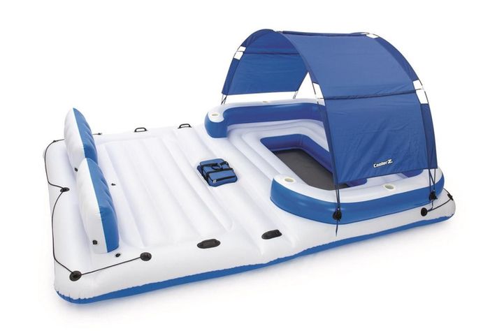 Flotador Isla Con Techo Y Cooler 6 Personas 3.73M Bestway-1