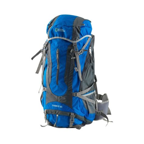 Mochila Camping Everest 65 Litros Azul National Geographic-0