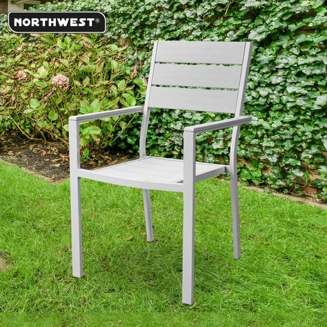 Silla Terraza con Brazos Polywood Impermeable Northwest-2
