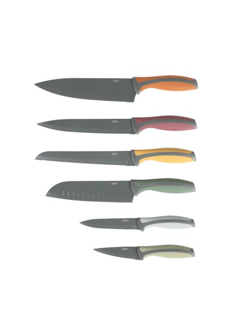 Set Cuchillos acero inoxidable c/funda 6 piezas Ronnan Oster-4