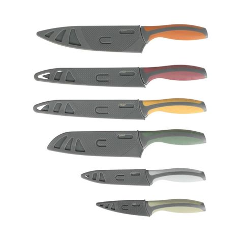 Set Cuchillos acero inoxidable c/funda 6 piezas Ronnan Oster-5