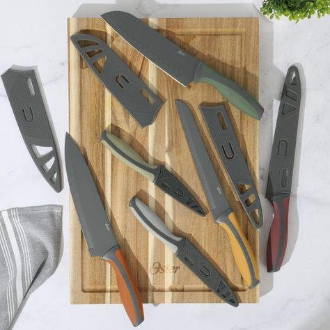 Set Cuchillos acero inoxidable c/funda 6 piezas Ronnan Oster-7