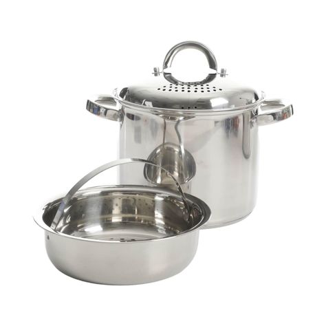 Olla para pasta c/ colador y vaporera acero inoxidable Oster-0