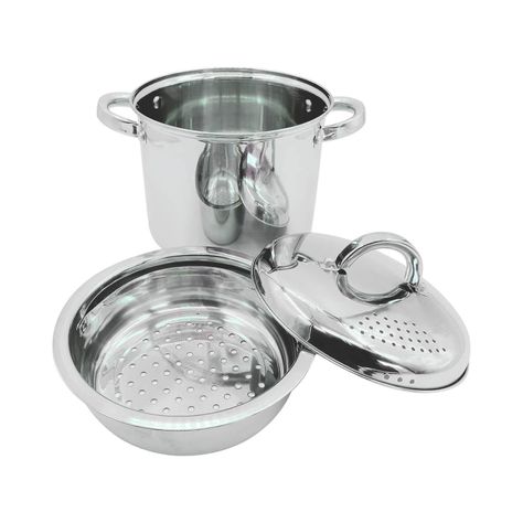 Olla para pasta c/ colador y vaporera acero inoxidable Oster-3