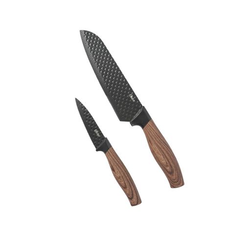 Set Cuchillos Santoku acero inox 2 piezas Gunderson Oster-0