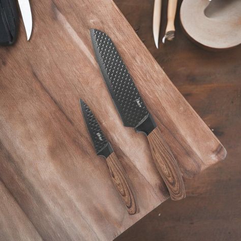 Set Cuchillos Santoku acero inox 2 piezas Gunderson Oster-3