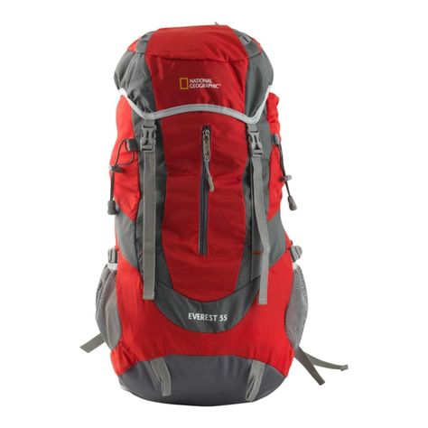 Mochila Camping Everest 55 Litros Roja National Georgraphic-2