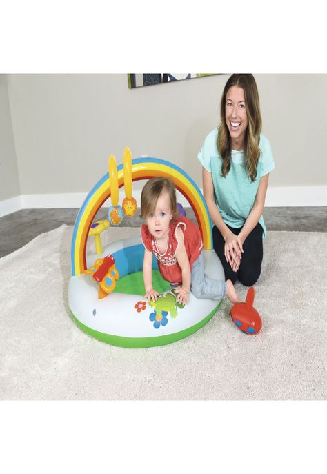 Gimnasio Inflable Para Bebé Arcoiris 91X56Cms Bestway-2
