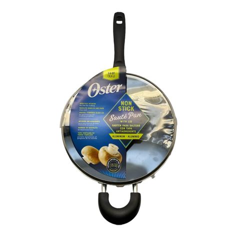 Sartén Wok con tapa y manilla antiadherente 26 cm Oster-3