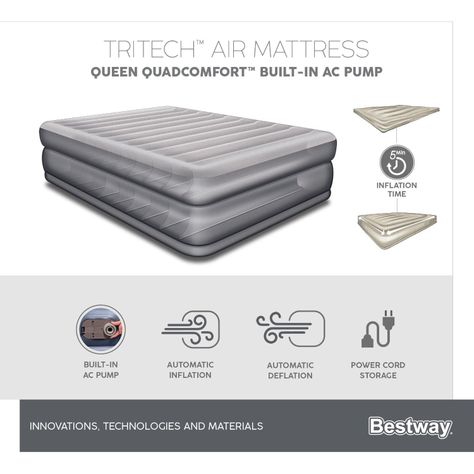 Colchón Inflable Eléctrico Queen 2.03MX1.52MX51cm Bestway-6