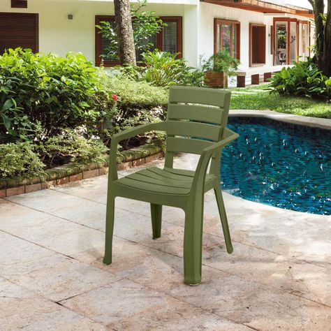 Silla de Terrraza con brazo Verde Baru Rimax-3