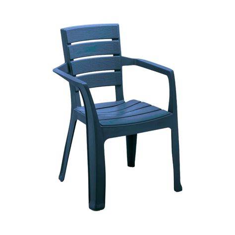 Silla de Terrraza con brazo Azul Baru Rimax-0