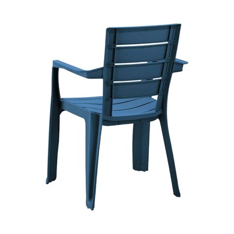 Silla de Terrraza con brazo Azul Baru Rimax-2