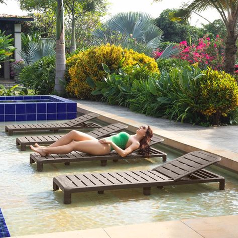 Reposera Piscina Terraza Plastica Plegable Reclinable Rimax-9