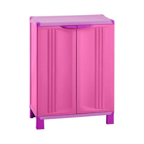 Gabinete Multiuso Plastico Rosado 66.5x39x91 Starplast Rimax-0