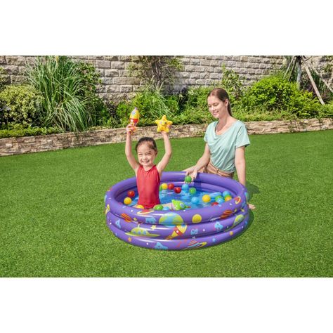 Piscina Inflable con Pelotas Intergalactic 102X25Cms Bestway-2