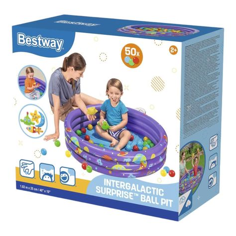 Piscina Inflable con Pelotas Intergalactic 102X25Cms Bestway-3
