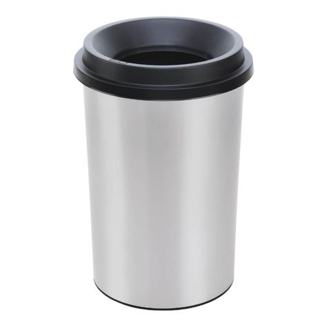 Basurero Metal gris 50 Lts Rimax-0