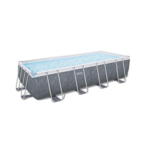 Piscina Bestway Rectangular C/Filtro Gris 5.49MX2.74MX1.22M-0