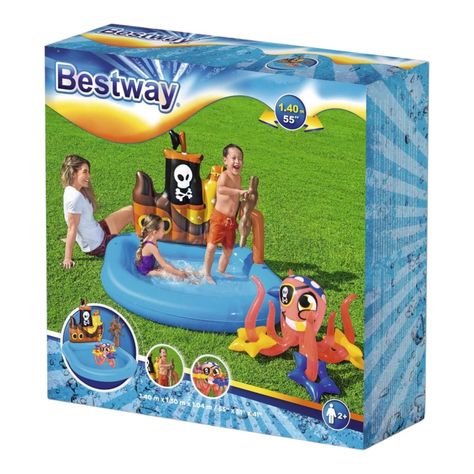 Piscina y juegos Inflable Pirata 1.40X1.30X 1.04 Bestway-2
